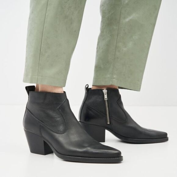 Mango Celi Block Heel Ankle Boot - Picture 1 of 9
